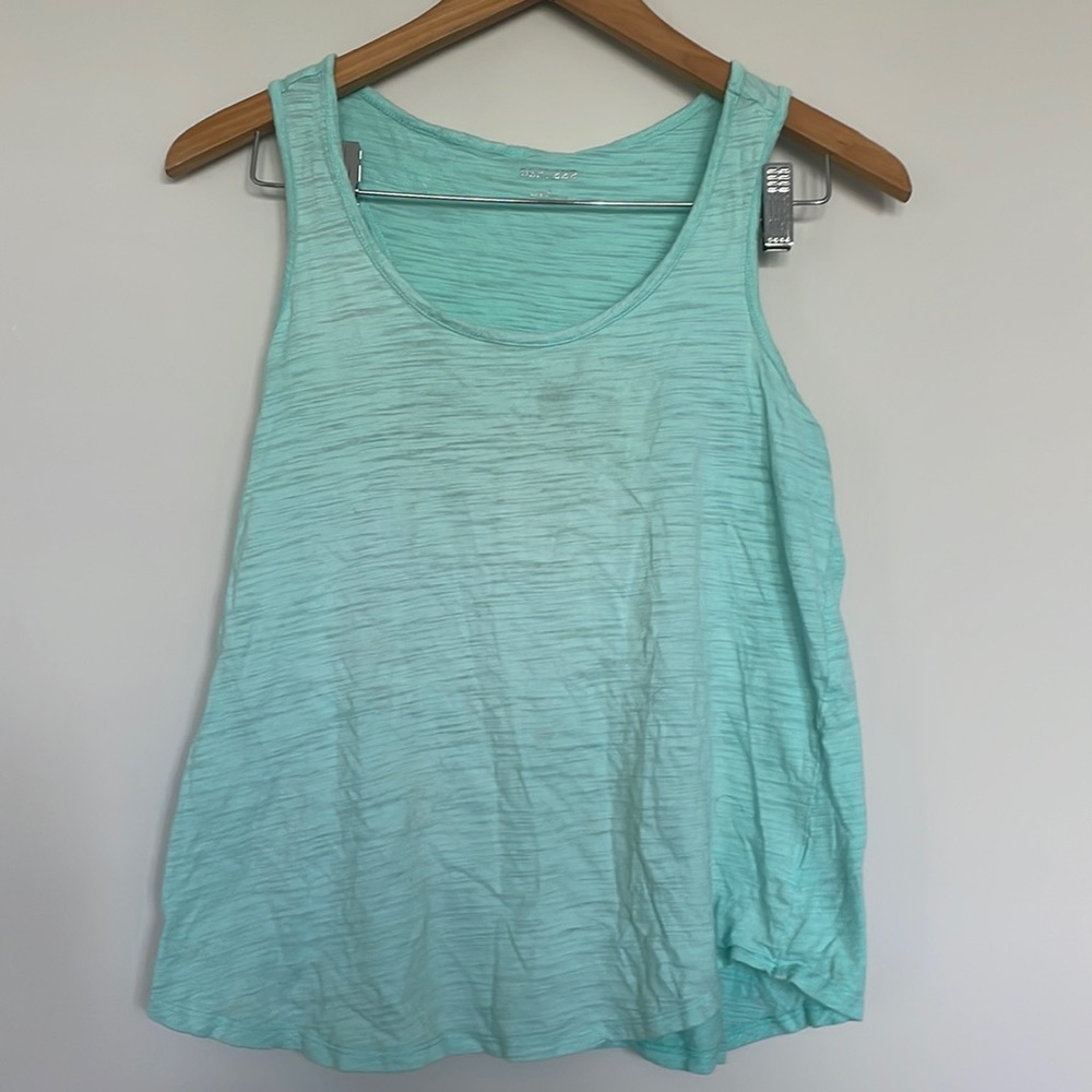 Dept 222 Scoop neck Green Marled tank Sz S